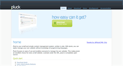 Desktop Screenshot of pluck-cms.org